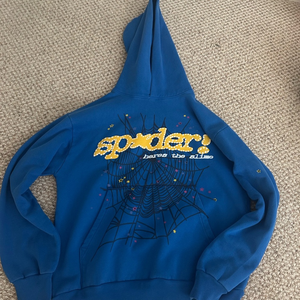 Blue Spider Graphic Hoodie